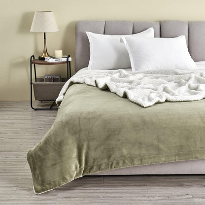 Kinsley Collection Velvet Plush Sherpa Luxury Bed Blanket and Throw – view 103