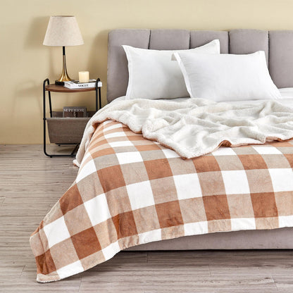 Kinsley Collection Velvet Plush Sherpa Luxury Bed Blanket and Throw – view 118