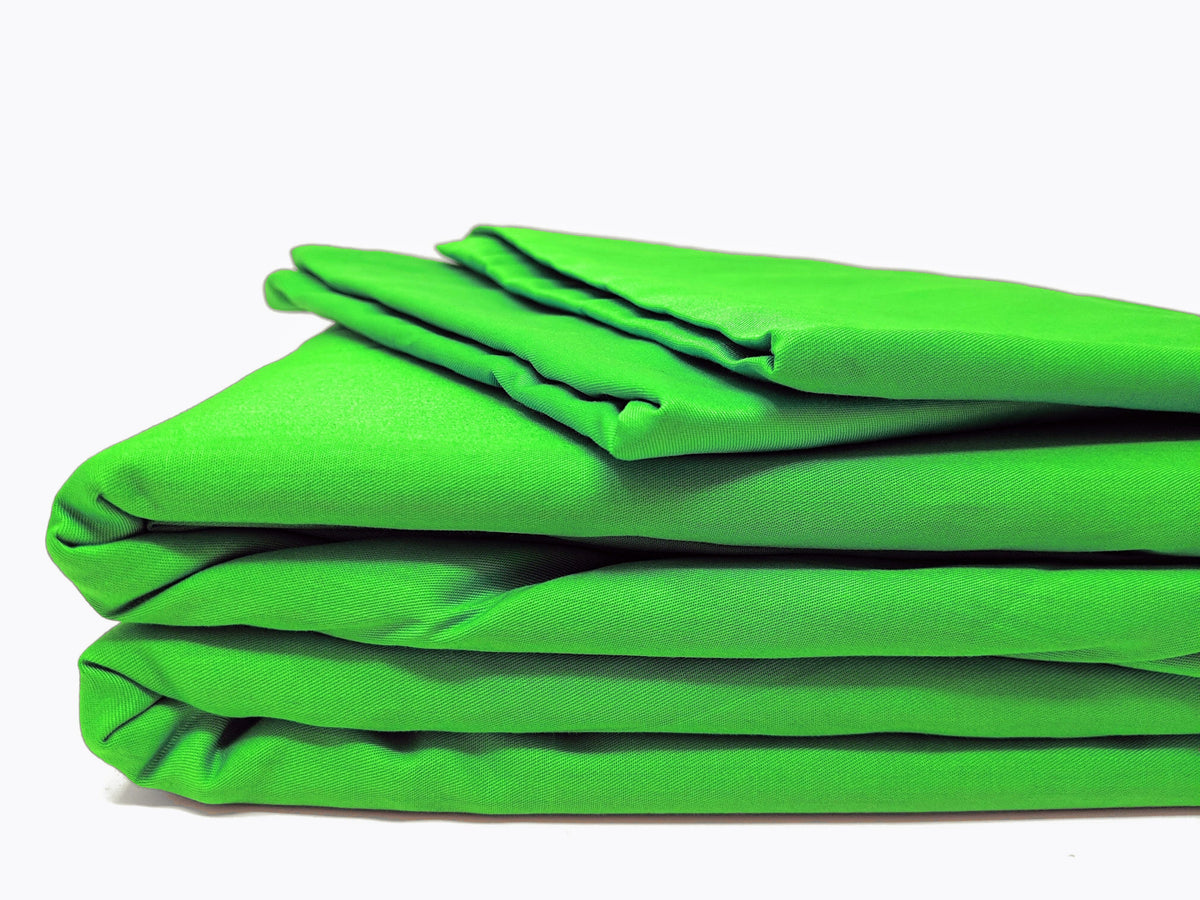 100% Cotton Solid Lime Green Duvet Cover Set with Zipper Closure – view 6