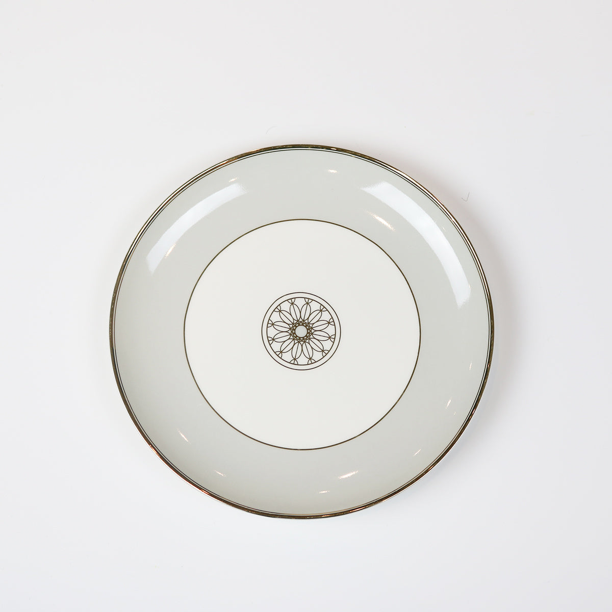 Diamond Jewel Salad Plates with 14k Gold Accents, Set of 4
