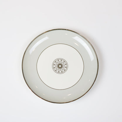 Diamond Jewel Salad Plates with 14k Gold Accents, Set of 4