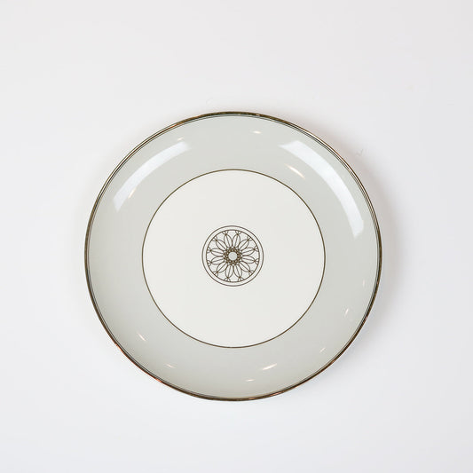 Diamond Jewel Salad Plates with 14k Gold Accents, Set of 4