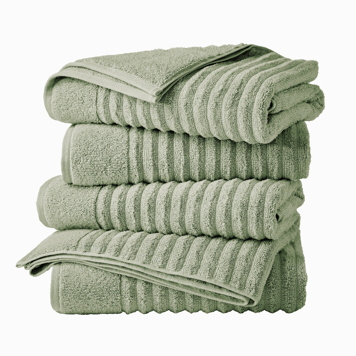 Karina Collection Luxury Combed Cotton Ribbed Bath Towel Set – view 151