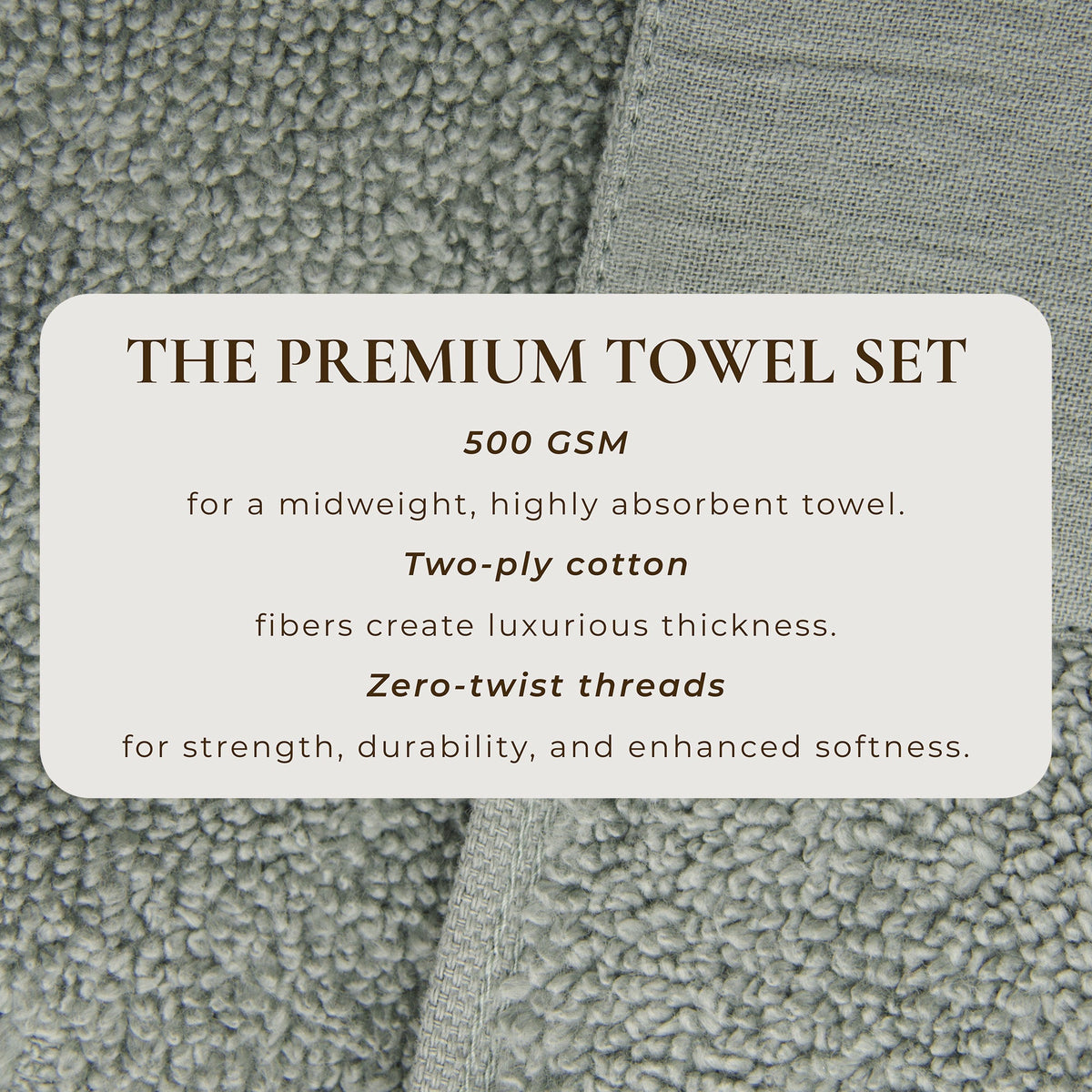 Priya Collection Cotton 6-Piece Towel Set with Linen-Like Border – view 38
