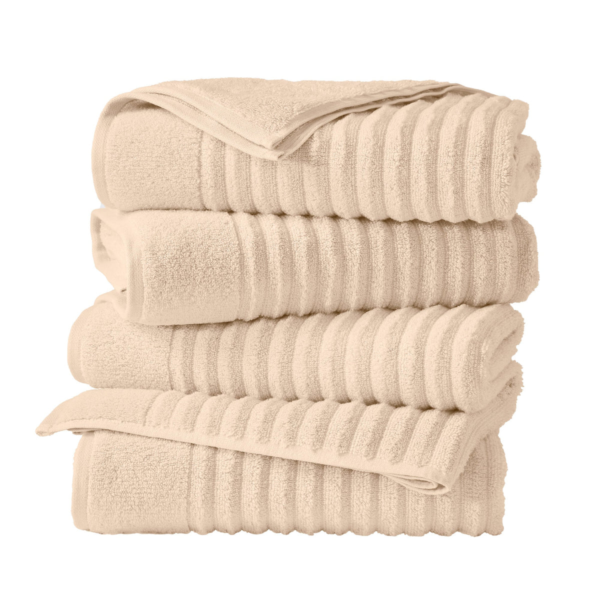 Karina Collection Luxury Combed Cotton Ribbed Bath Towel Set – view 31