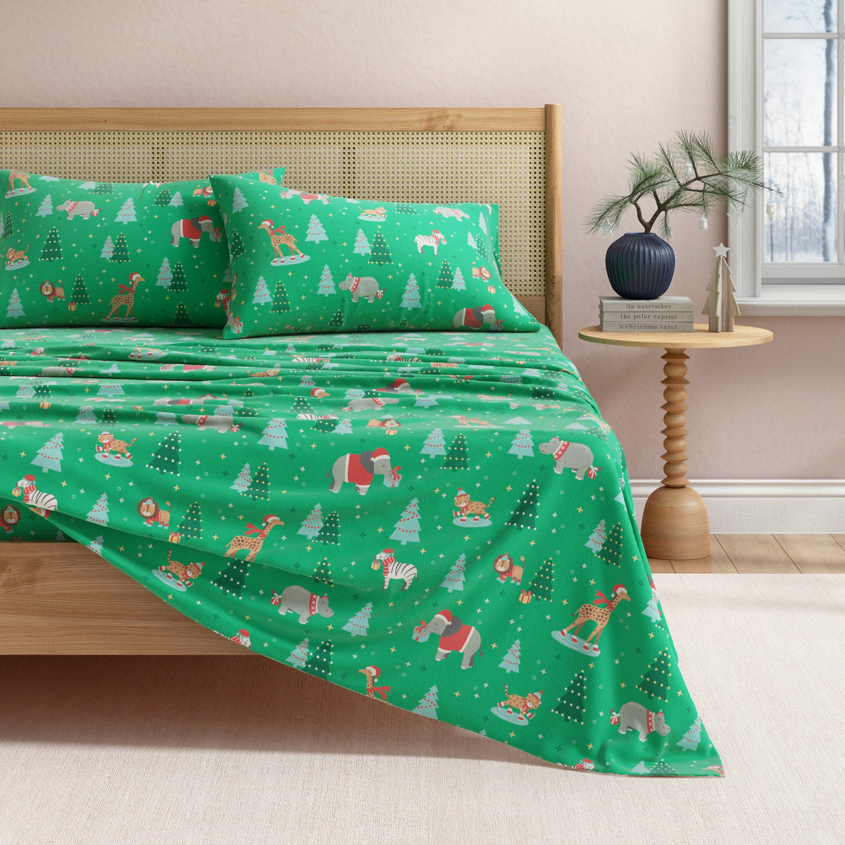 Turkish Cotton Christmas Flannel Sheets – Whittaker Holiday Prints – view 52