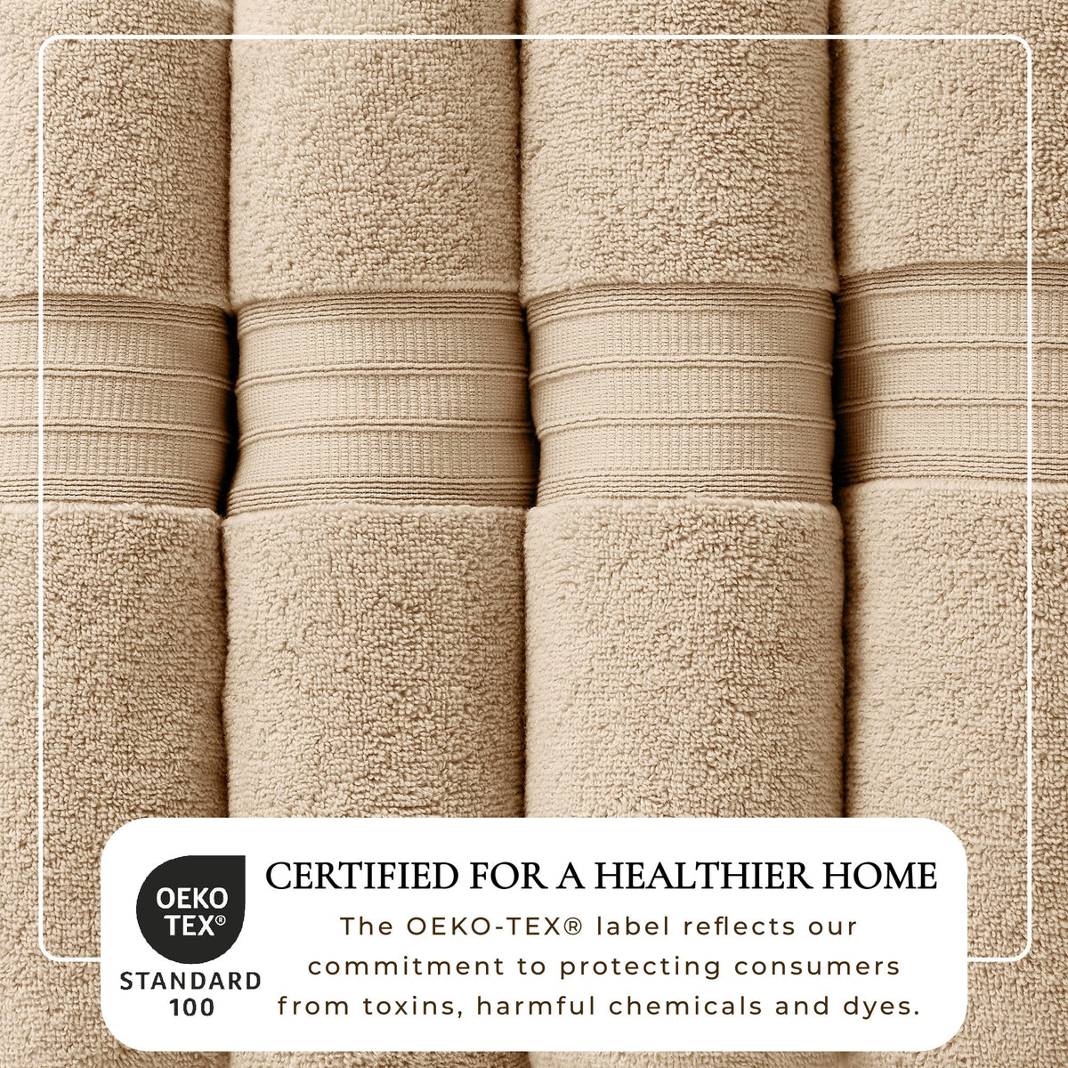 100% Cotton Premium Zero-Twist Bath Towel Set – Chiara Collection – view 24