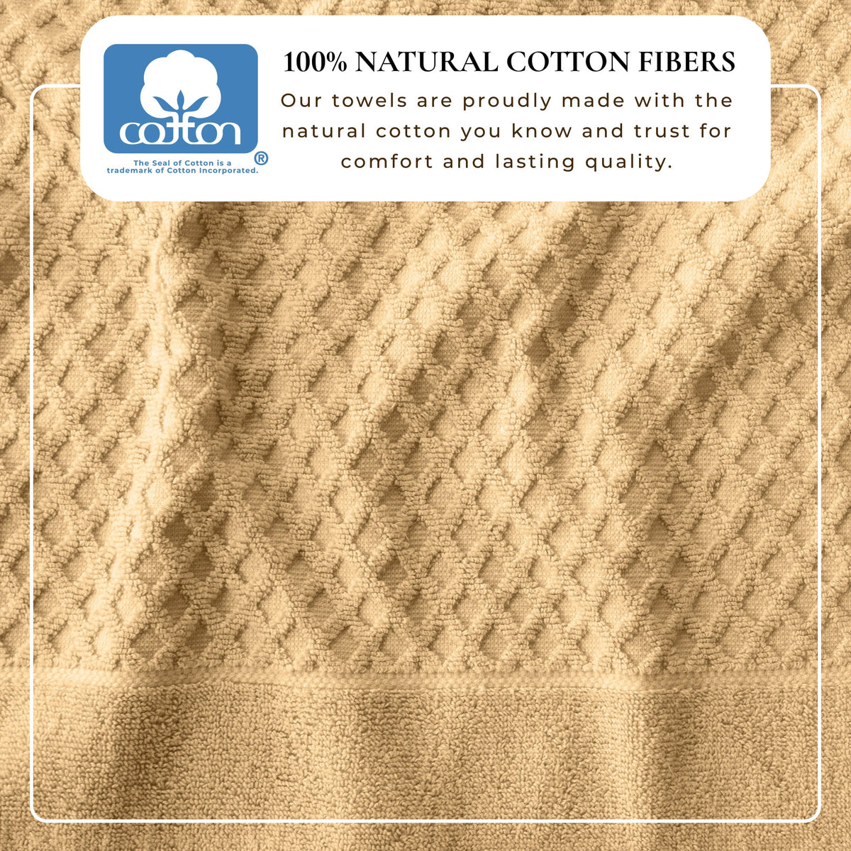 Cotton Diamond Waffle Weave Bath Towel Set – Grayson Collection – view 33