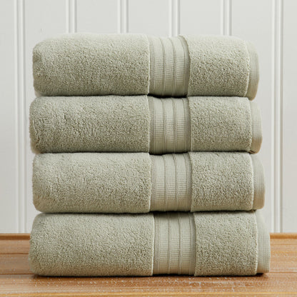 100% Cotton Premium Zero-Twist Bath Towel Set – Chiara Collection – view 50