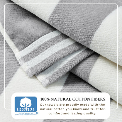 Pastel Striped Cabana Beach Towel – Edgartown Collection – view 21