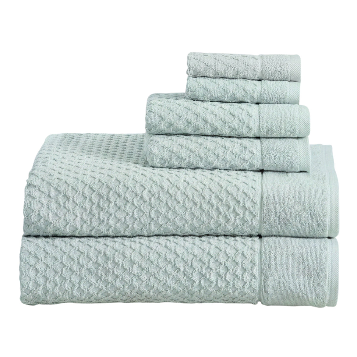 Cotton Diamond Waffle Weave Bath Towel Set – Grayson Collection – view 92