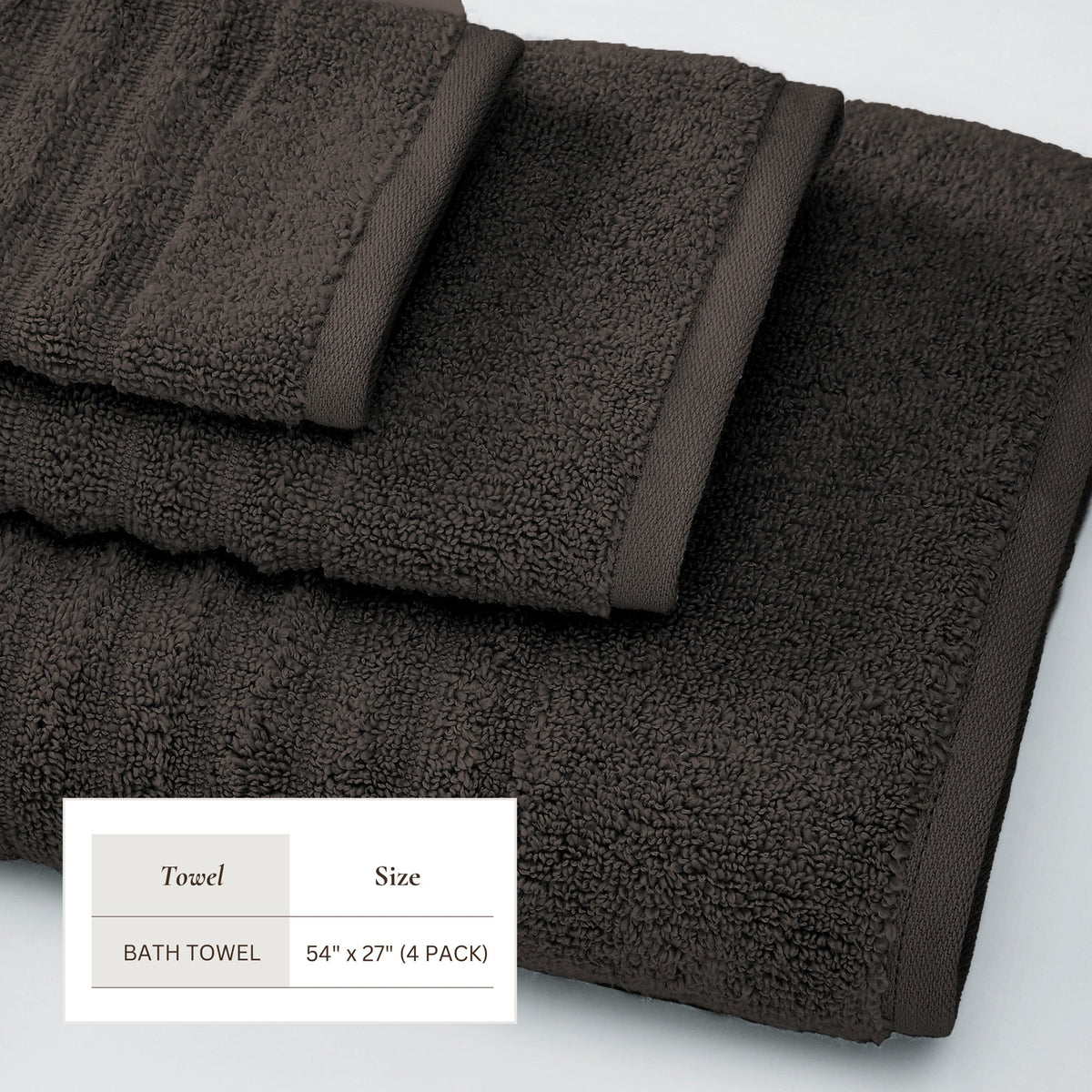 Karina Collection Luxury Combed Cotton Ribbed Bath Towel Set – view 202