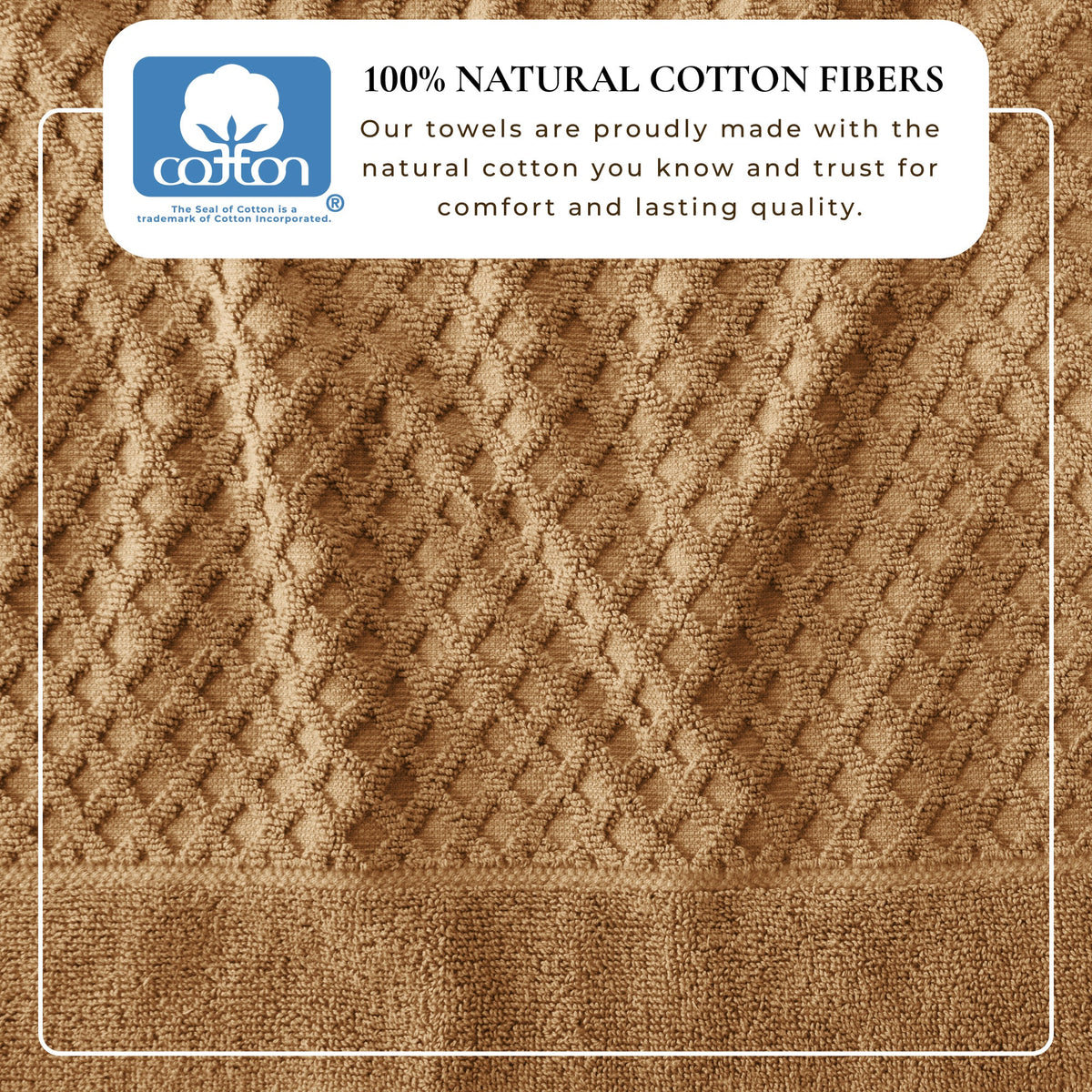 Cotton Diamond Waffle Weave Bath Towel Set – Grayson Collection – view 223
