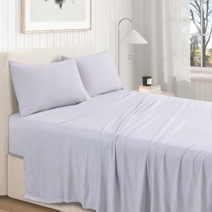 100% Organic Cotton Jersey Knit Sheet Set, Soft and Stretchy – view 18