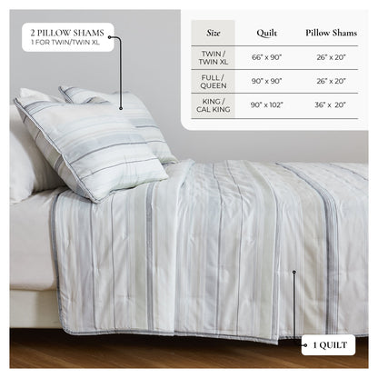 Solid Dot Stitched Quilt Set – Dot-Hemmed Collection – view 16
