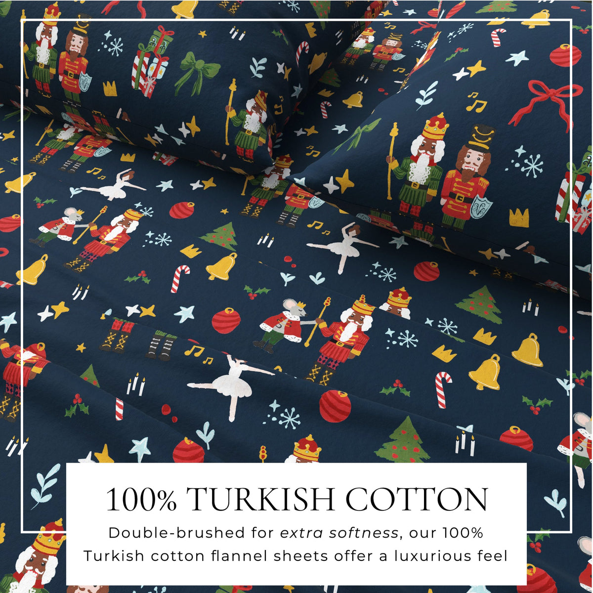Turkish Cotton Christmas Flannel Sheets – Whittaker Holiday Prints – view 59