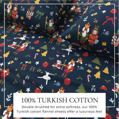 Turkish Cotton Christmas Flannel Sheets – Whittaker Holiday Prints – view 59