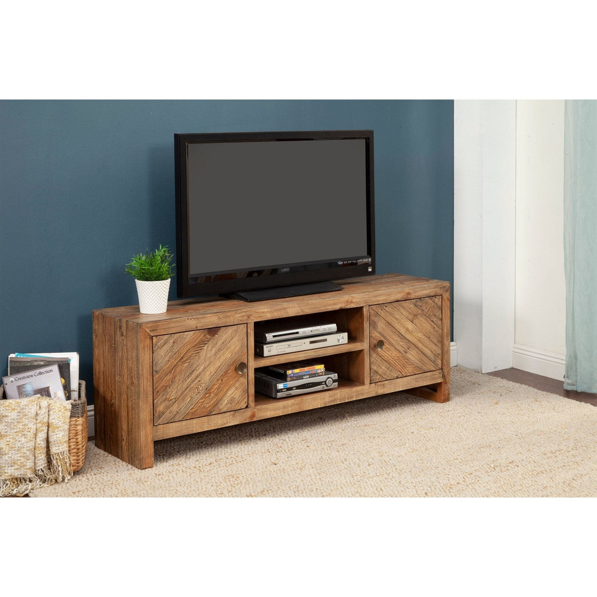 Reclaimed Pine Wood Hayes TV Console