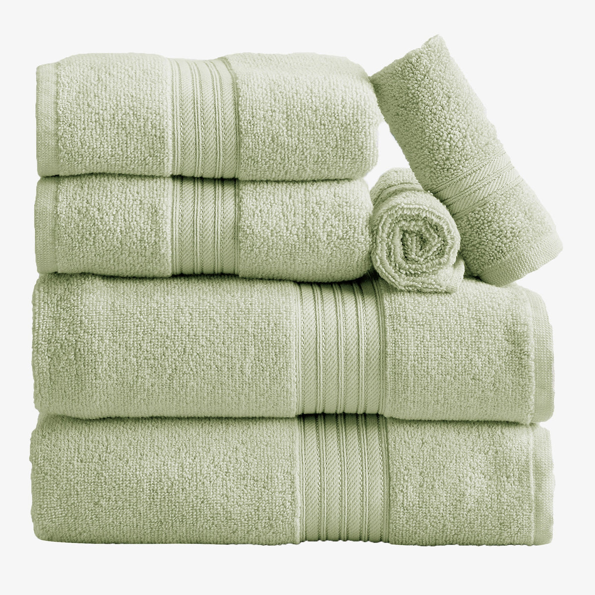 Cooper Collection Cotton Terry Bath Towel Set, Lightweight and Soft – view 38
