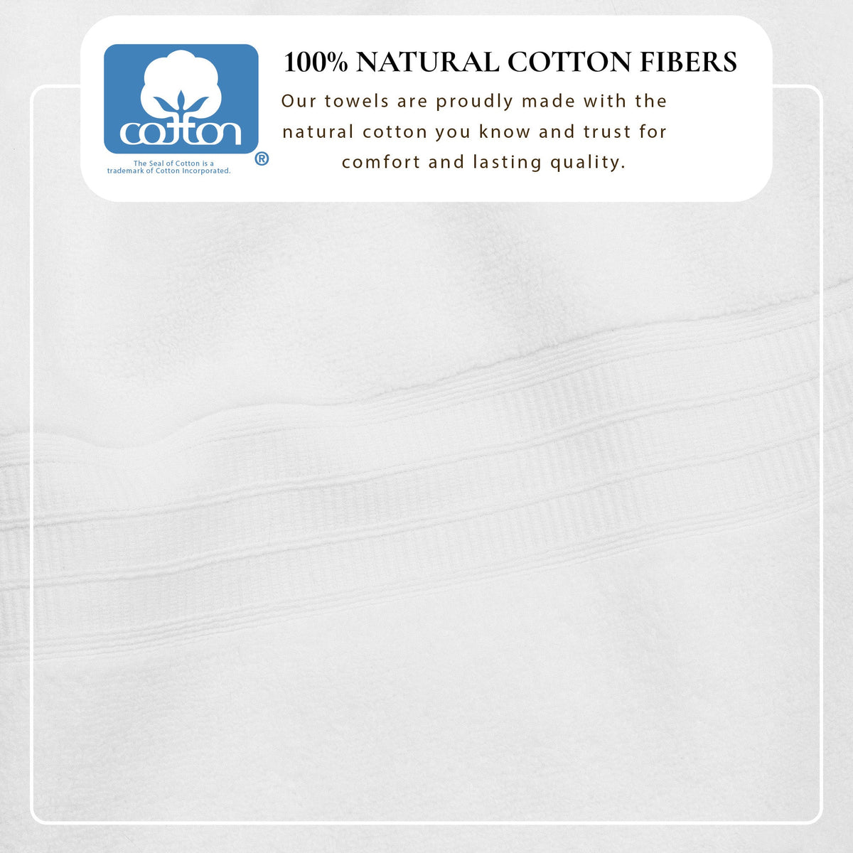 100% Cotton Premium Zero-Twist Bath Towel Set – Chiara Collection – view 2
