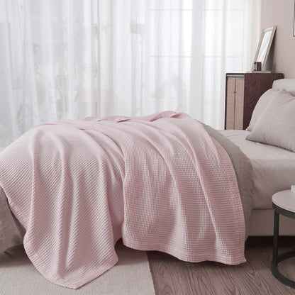 Mikala Collection 100% Cotton Waffle Weave Blanket – view 5