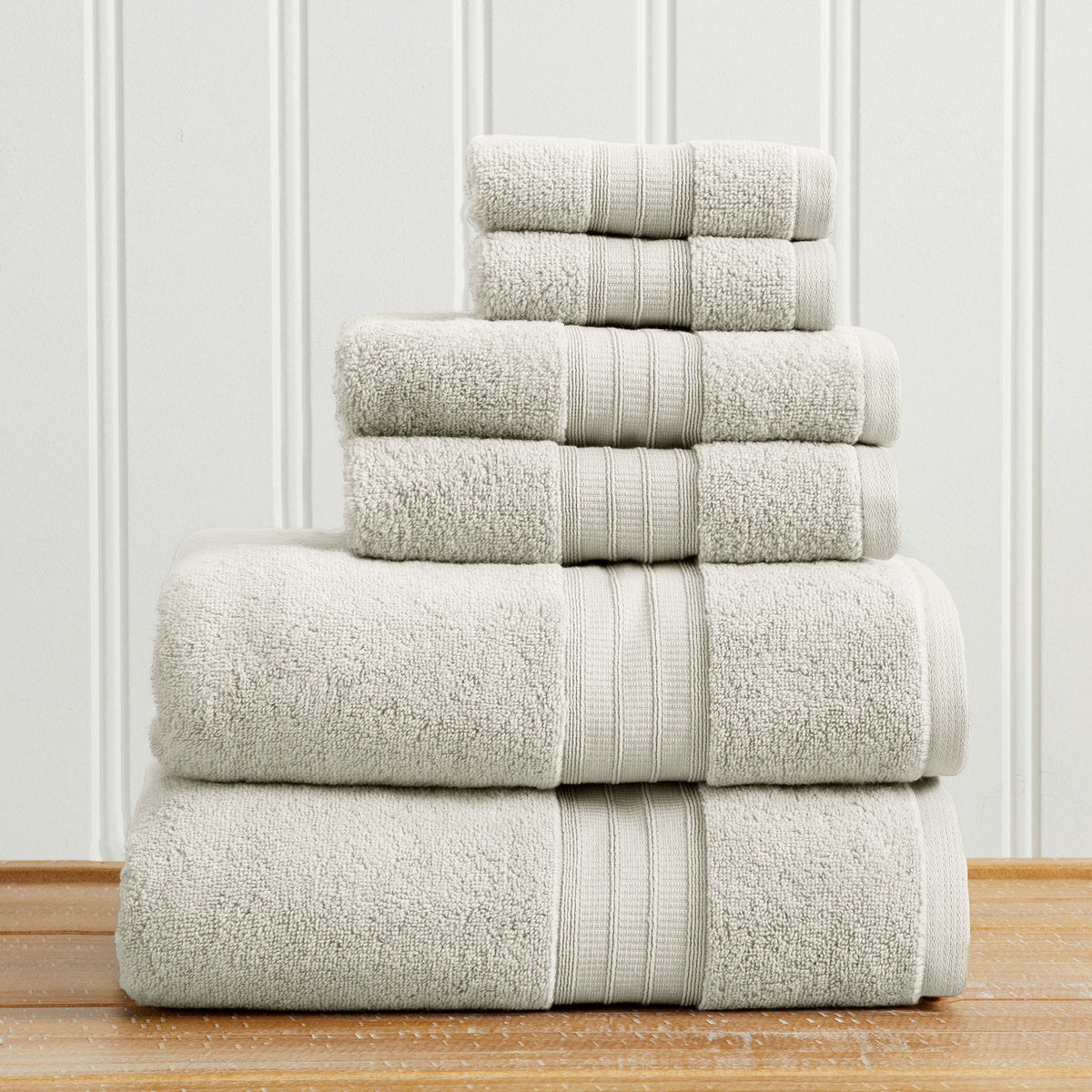 100% Cotton Premium Zero-Twist Bath Towel Set – Chiara Collection – view 29