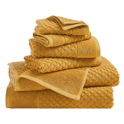 Cotton Diamond Waffle Weave Bath Towel Set – Grayson Collection – view 110