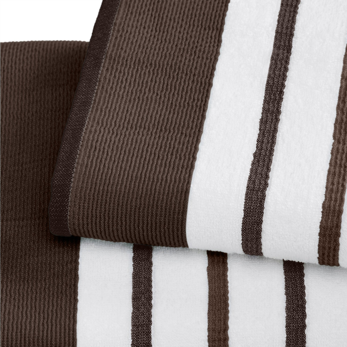 Decorative Cotton Stripe Bath Towel Set – Noelle Collection – view 134