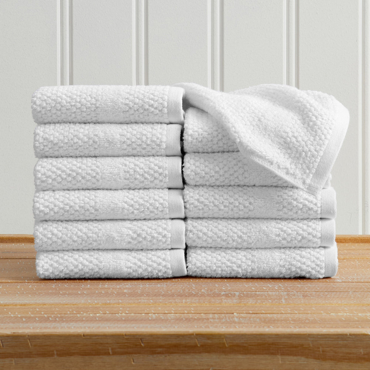 100% Cotton Rice Weave Textured Bath Towel Set – Marbella Collection – view 15