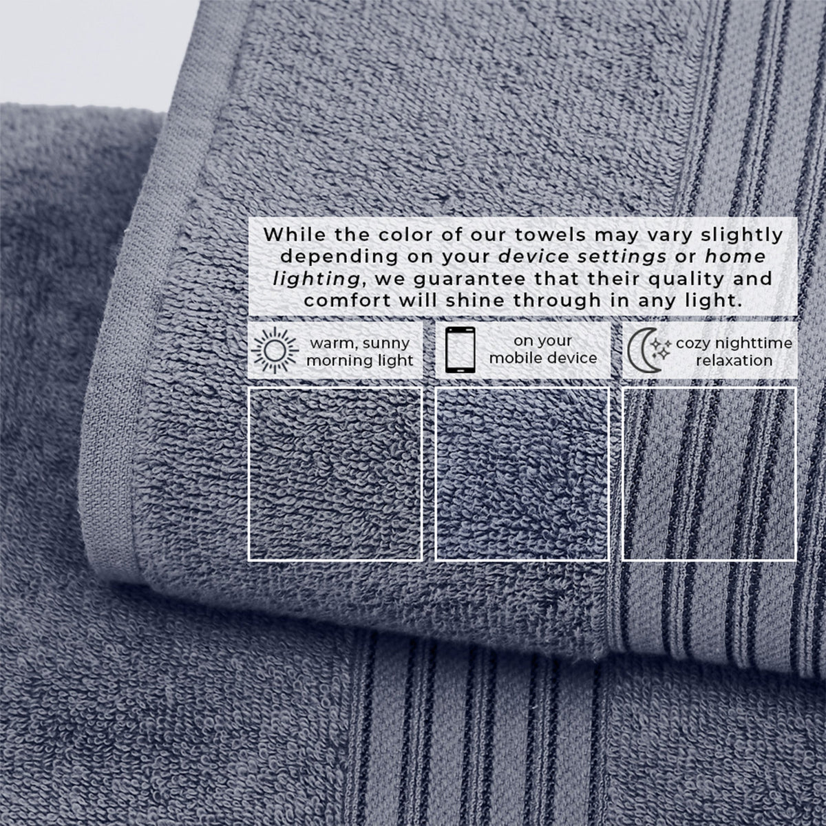 Cooper Collection Cotton Terry Bath Towel Set, Lightweight and Soft – view 97