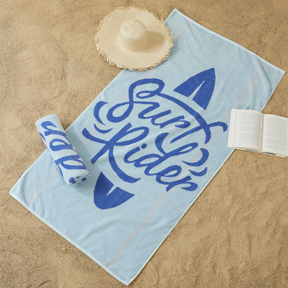 Boca Collection 2-Pack Cotton Beach Towels, 30 x 60 Inch Vibrant Prints – view 2
