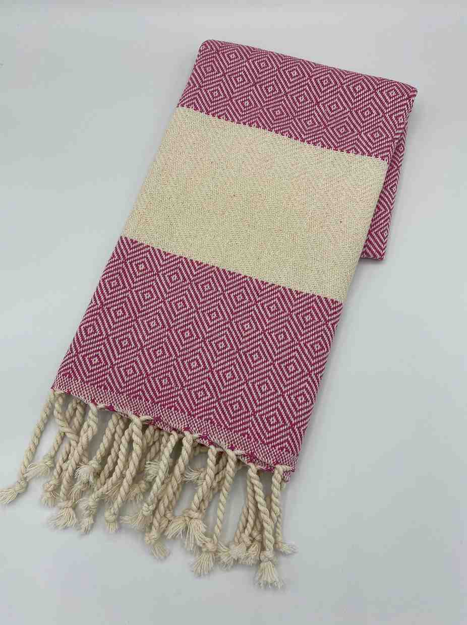 Diamond Weave Cotton Hand Towel, Oversized 16 x 36 Inch Kitchen Towel – view 8