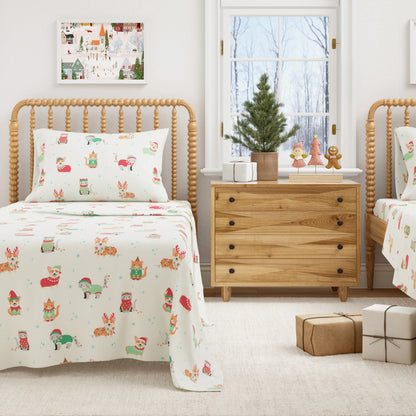 Turkish Cotton Christmas Flannel Sheets – Whittaker Holiday Prints – view 44