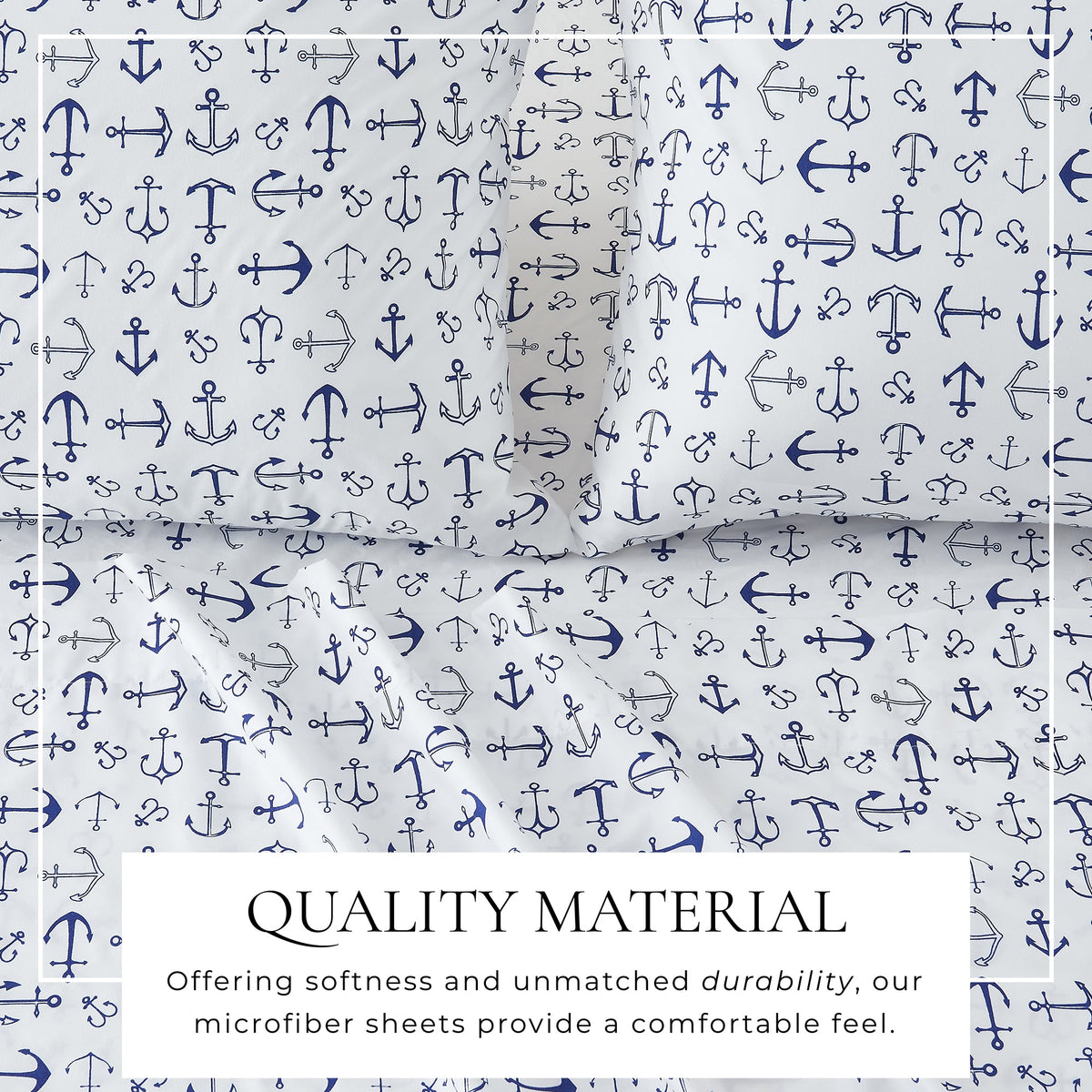 Coastal Printed Microfiber Sheet Set – Newport Collection – view 9