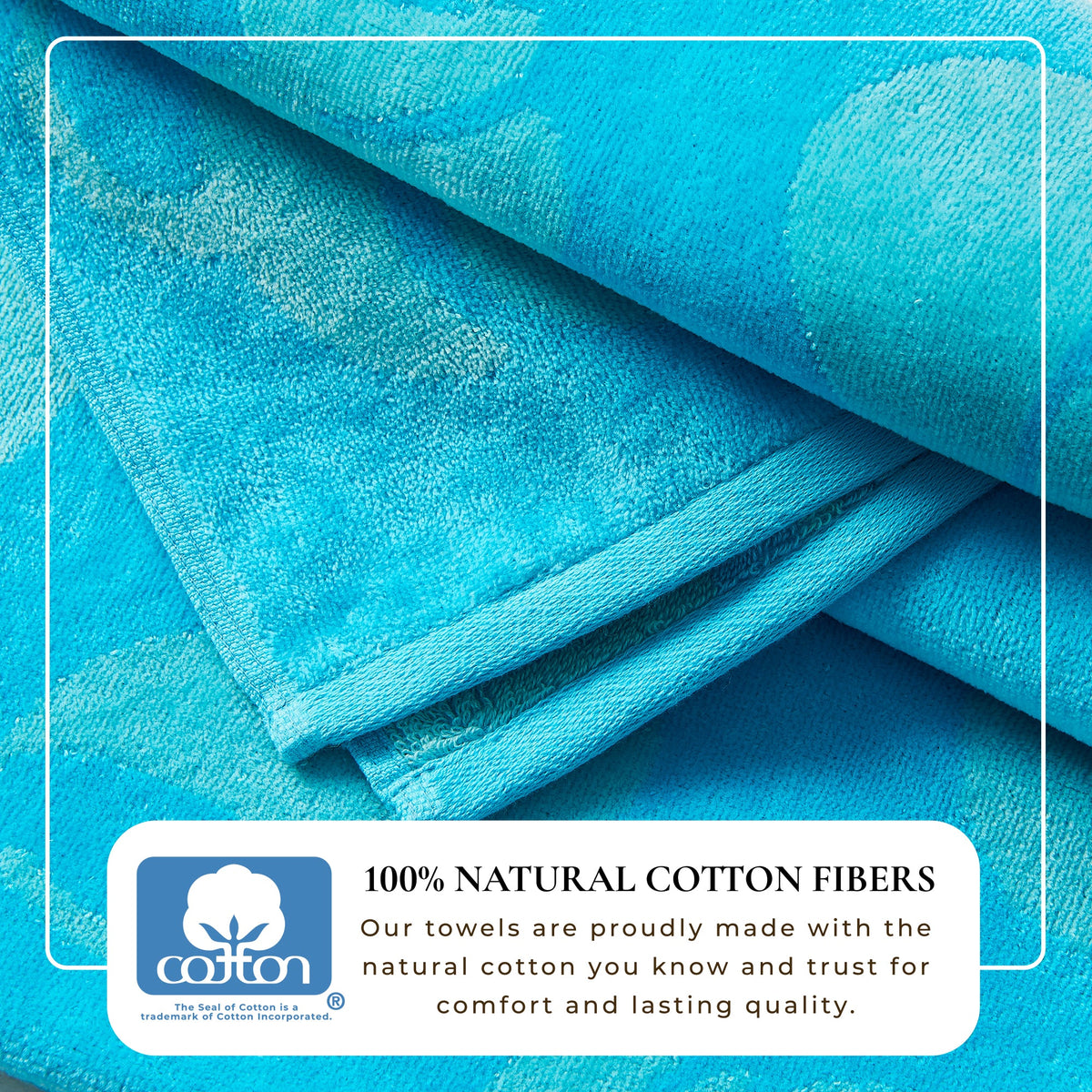 Maui Collection Cotton Velour Beach Towels, 30 x 60 Inch 2 or 4 Pack – view 51