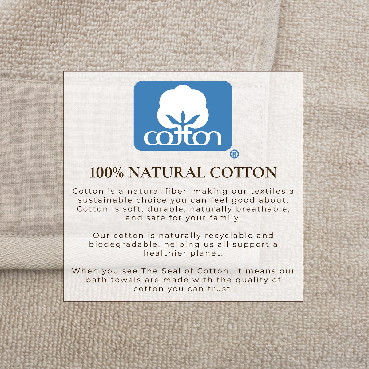 Priya Collection Cotton 6-Piece Towel Set with Linen-Like Border – view 29
