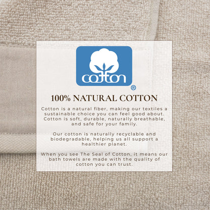 Priya Collection Cotton 6-Piece Towel Set with Linen-Like Border – view 29