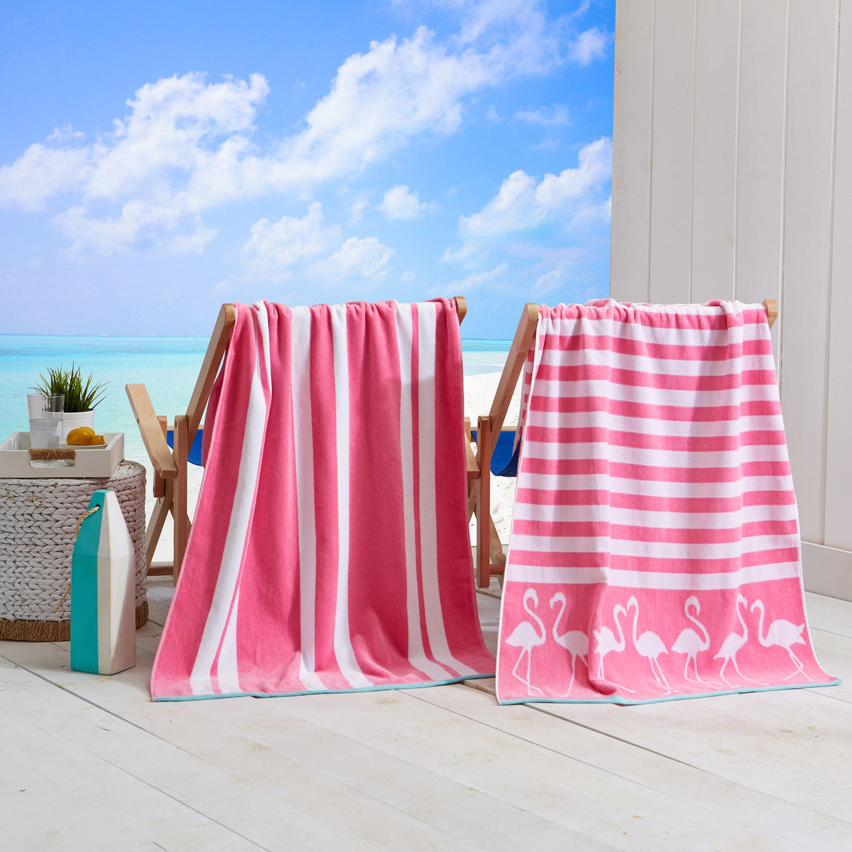 Maui Collection Cotton Velour Beach Towels, 30 x 60 Inch 2 or 4 Pack – view 25