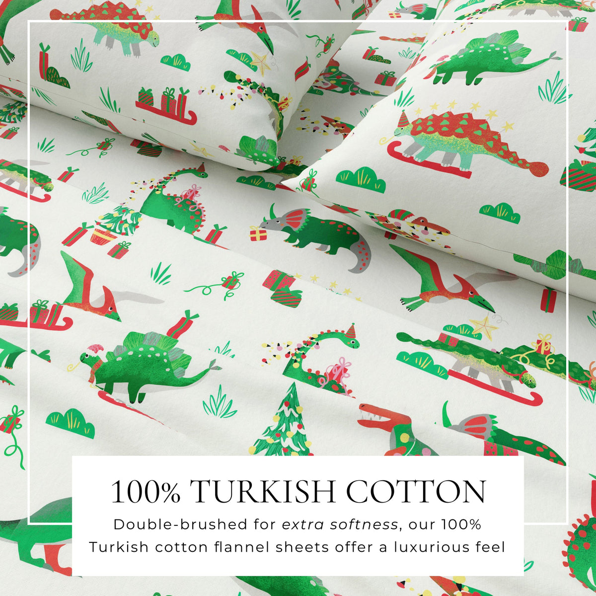 Turkish Cotton Christmas Flannel Sheets – Whittaker Holiday Prints – view 24