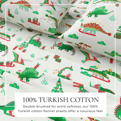 Turkish Cotton Christmas Flannel Sheets – Whittaker Holiday Prints – view 24