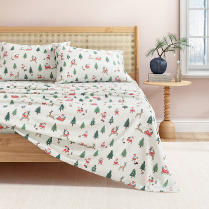 Turkish Cotton Christmas Flannel Sheets – Whittaker Holiday Prints – view 17