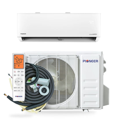 Pioneer Quantum Hyperformance 12,000 BTU 25 SEER2 230V High-Wall Ductless Energy-Star Mini-Split Air Conditioner Inverter Hyper Heat Pump Full Set – view 3