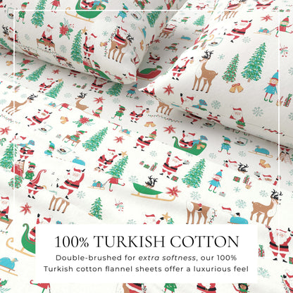 Turkish Cotton Christmas Flannel Sheets – Whittaker Holiday Prints – view 65