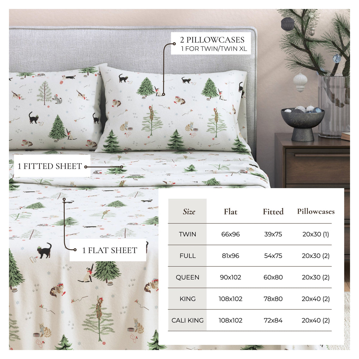 100% Turkish Cotton Flannel Sheet Set – Boulder Collection – view 21