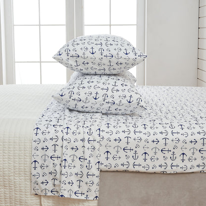 Coastal Printed Microfiber Sheet Set – Newport Collection – view 13