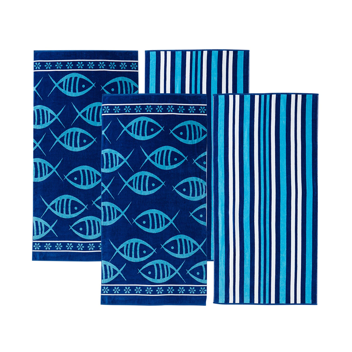 Maui Collection Cotton Velour Beach Towels, 30 x 60 Inch 2 or 4 Pack – view 120