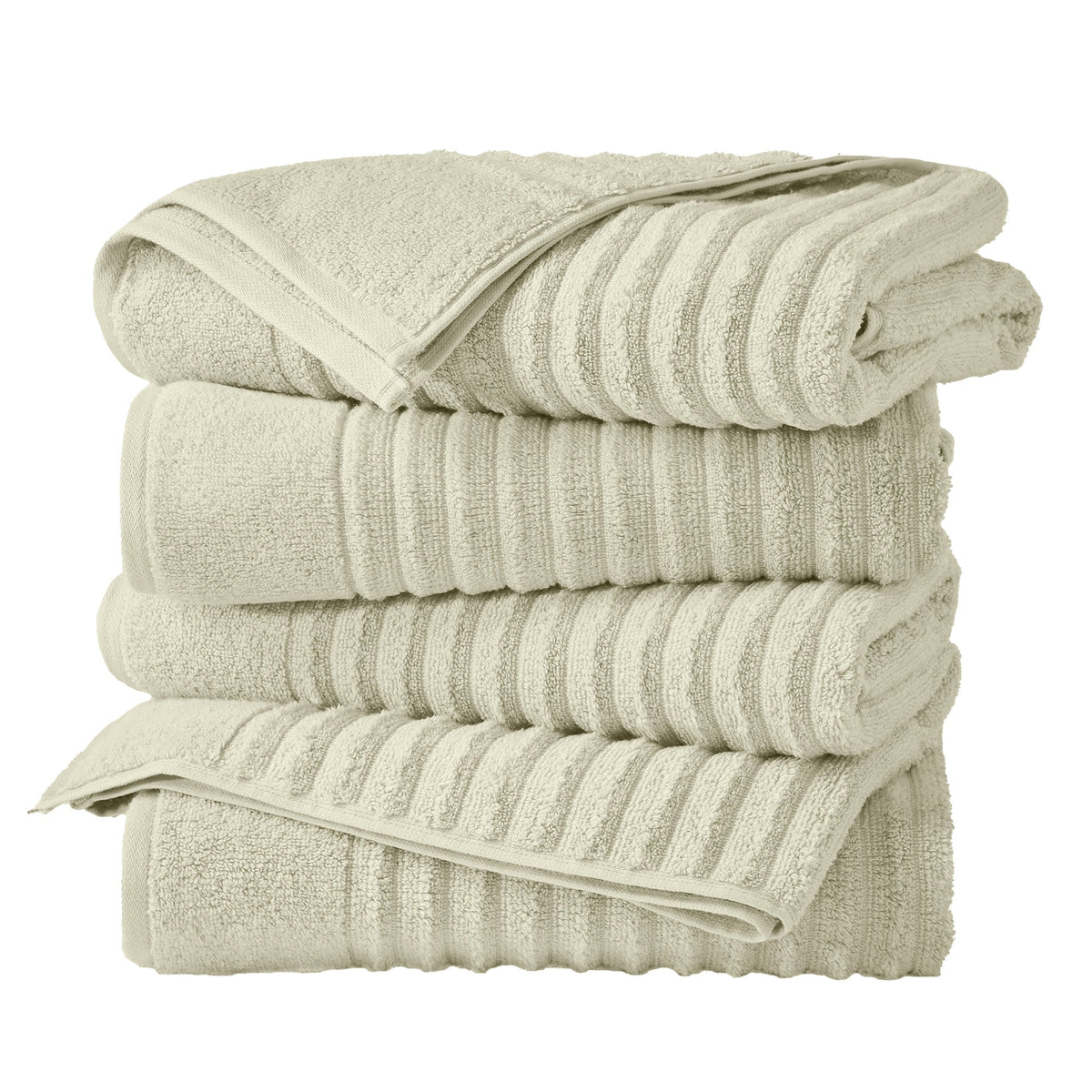 Karina Collection Luxury Combed Cotton Ribbed Bath Towel Set – view 127