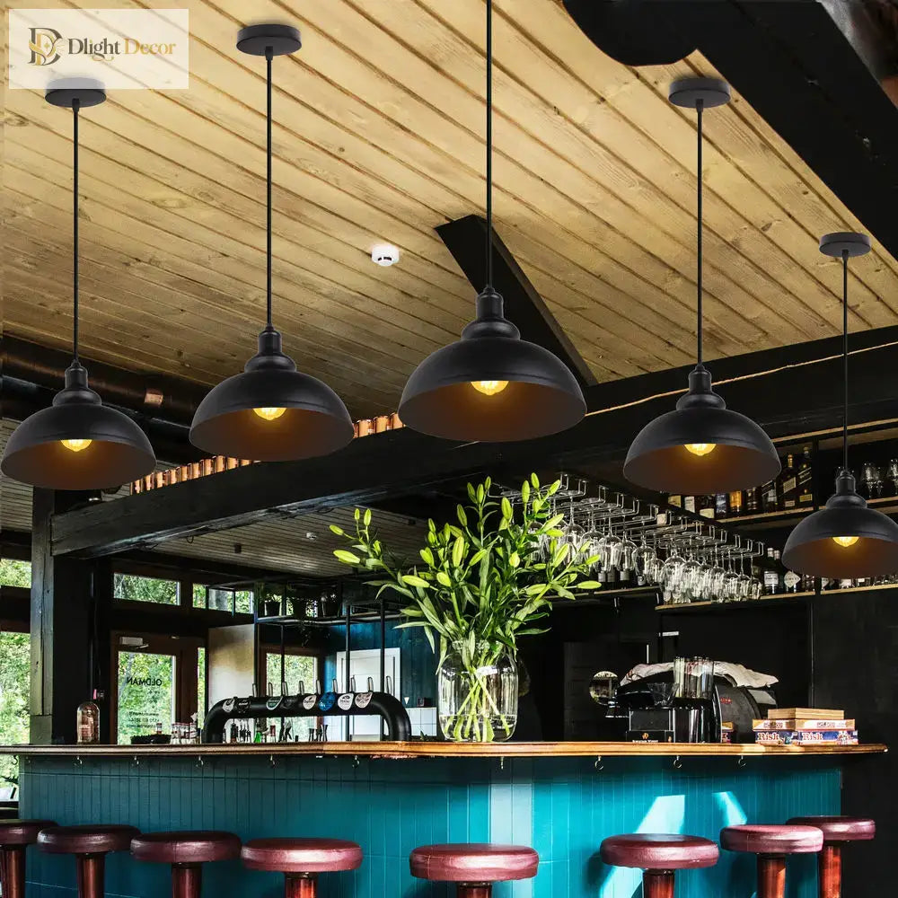 Retro Industrial Loft Pendant Light for Kitchen Island, E27 – view 2
