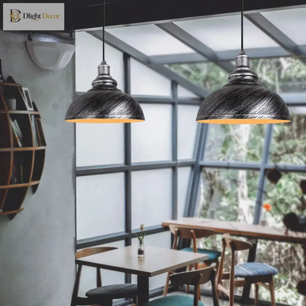 Retro Industrial Loft Pendant Light for Kitchen Island, E27 – view 6
