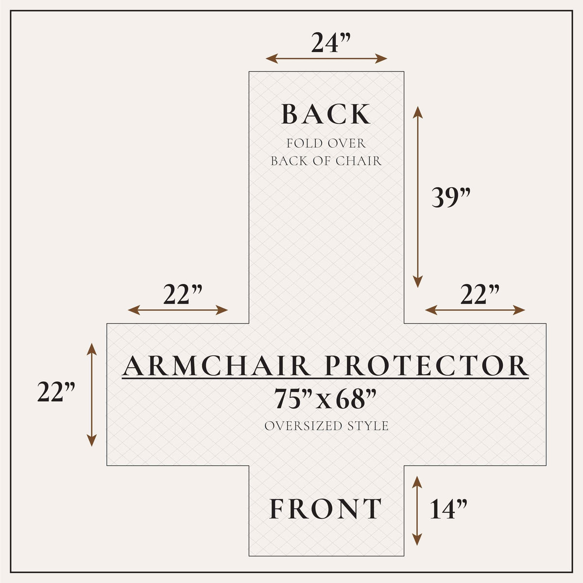 Medallion Stitch Furniture Protector – Elenor Collection Sofa Cover – view 99